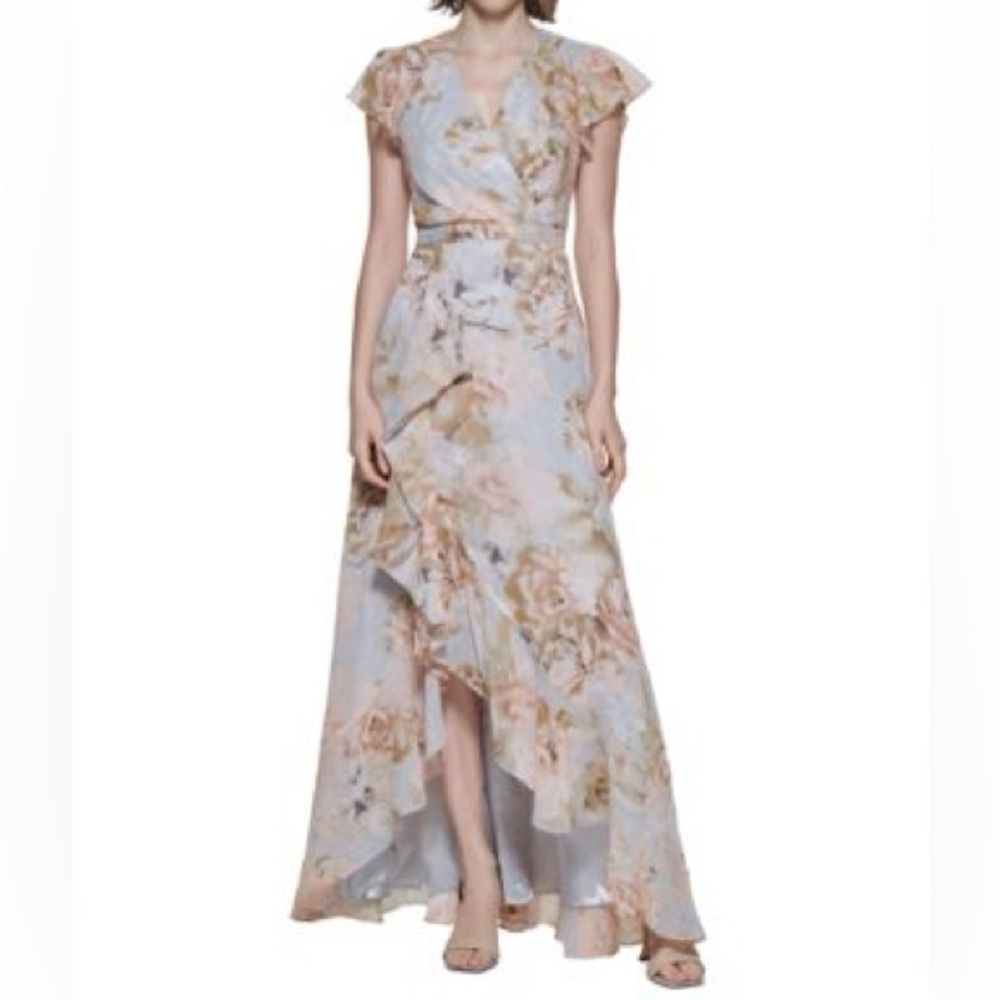 Calvin Klein High Light Blue Floral Dress